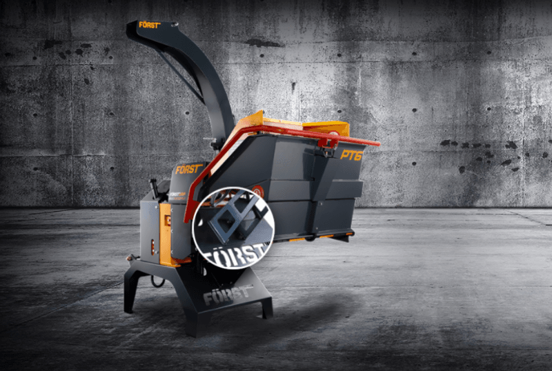 FÖRST FLISHUGGER / KVISTHUGGER PT8 TRAKTORMONTERT