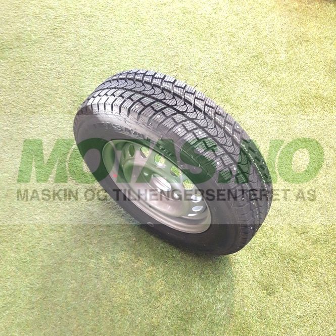 Hovedbilde Komplett hjul 165R13C Stål 5-bolt Piggdekk