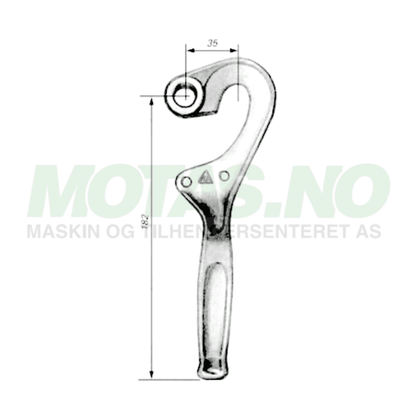 Karmlås pendel-type Venstre