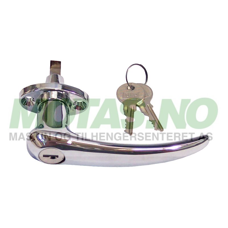 Dørhåndtak m/låsesylinder 40mm