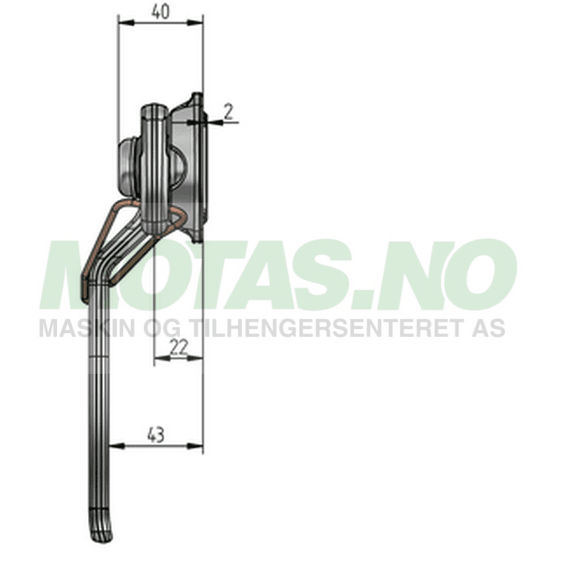 Karmlås Høyre str. 1