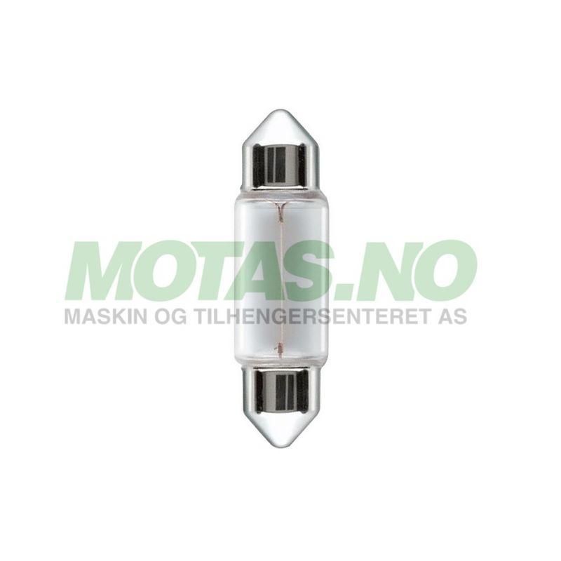Lyspære Festoon 12V/5W SV8,5 (38mm)