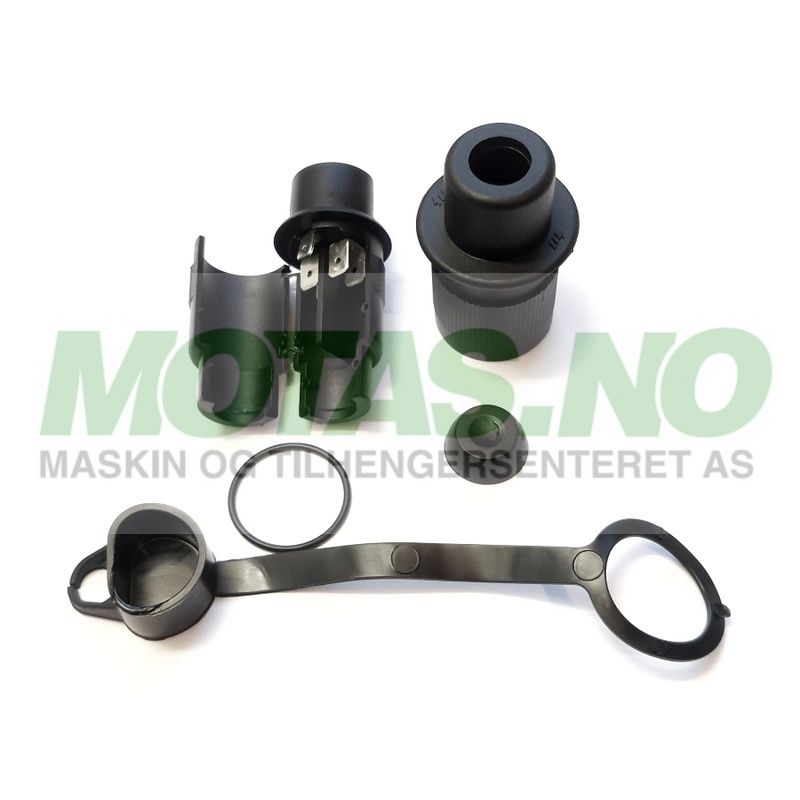 Kontakt 3-pol DIN9680 (hann)