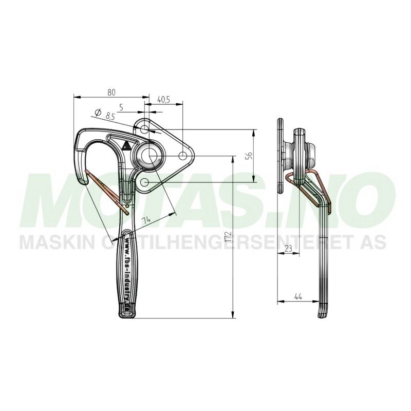 Karmlås 3942 Venstre Str. 1