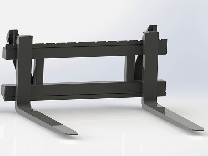 Hovedbilde  Pallegaffel Euro 1200/1000 2000kg