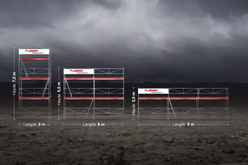 Jamax stillas Huspakke 2 (33 m2