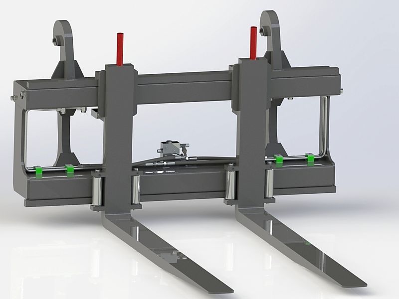 Hydraulisk pallegaffel store BM 2200/1600 8000 kg   